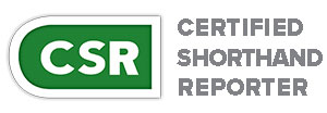 Certified Shorthand Reporte Logo